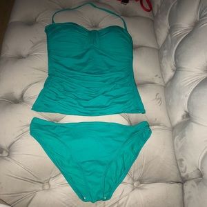 La Blanca Turquoise Tankini Set